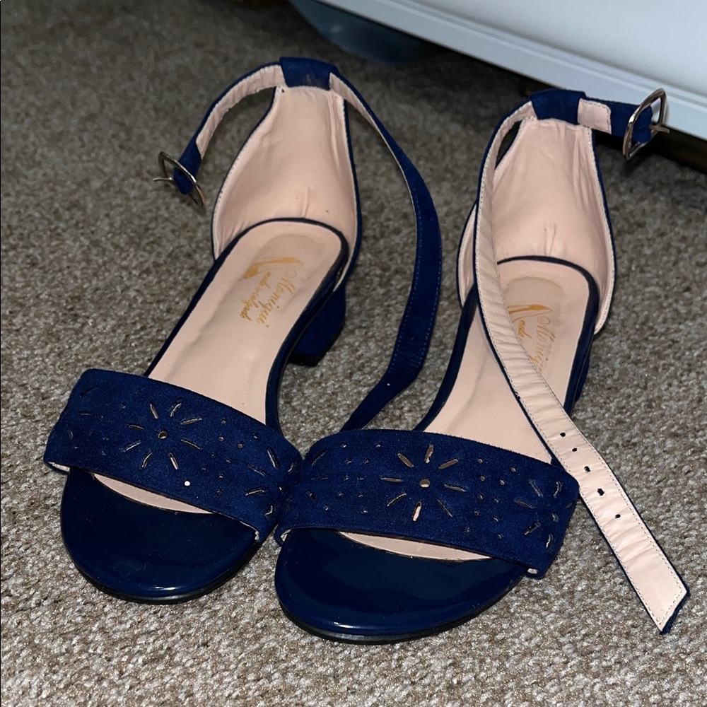Nique Midnight Blue Heeled Sandals